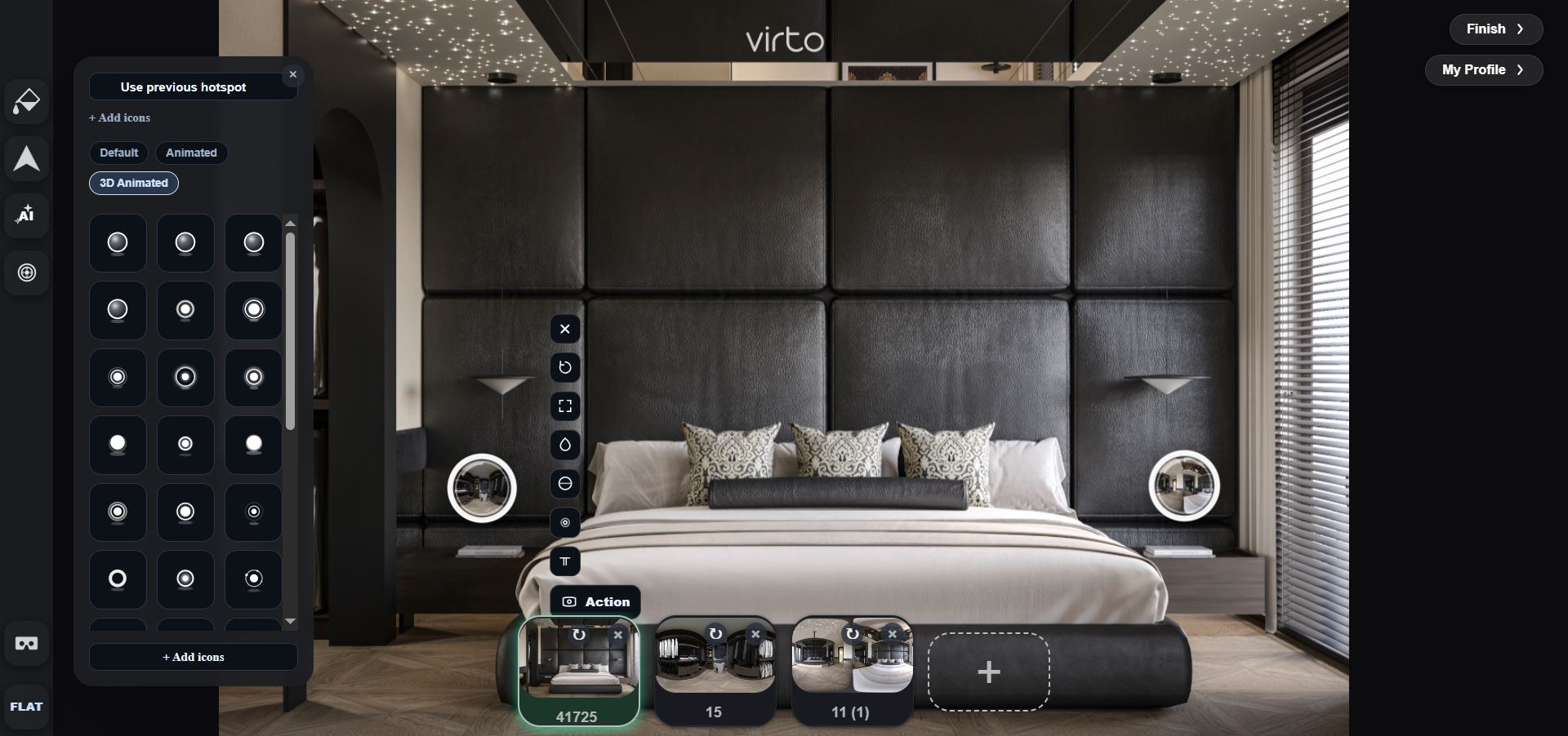 Virtual tour software for architects — 360° project walkthrough on Virto 360 Virtual tour software for architects — 360° project walkthrough on Virto 360